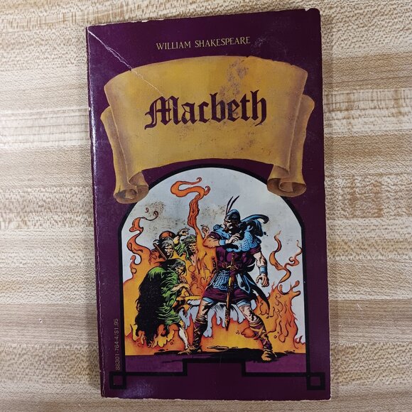 Macbeth William Shakespeare 1984 B&W Pocket Classics Comic Paperback Vintage 80s - Picture 1 of 6